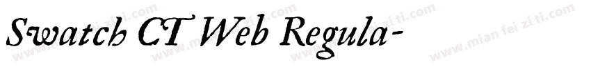 Swatch CT Web Regula字体转换